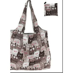 NWOT Cat Tote Bag - folds up into its own pocket